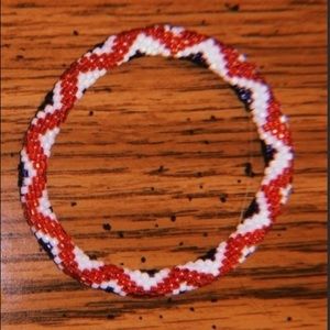 Sashka Co. red white and blue bracelet